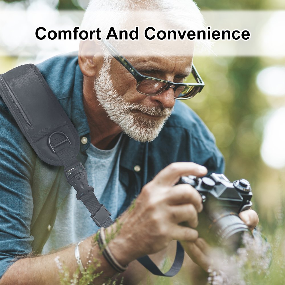 Custom Camera Strap Quick Release Camera Shoulder Strap Adjustable With Safety Tether Non-slip Wide Nylon Straps