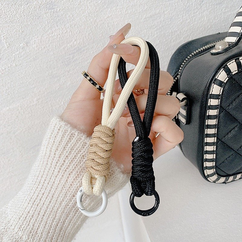 New Short Mobile Phone Lanyard Charm Wristband Simple Solid Color Cell Phone Strap Universal Camera Phone Case Pendant Cord