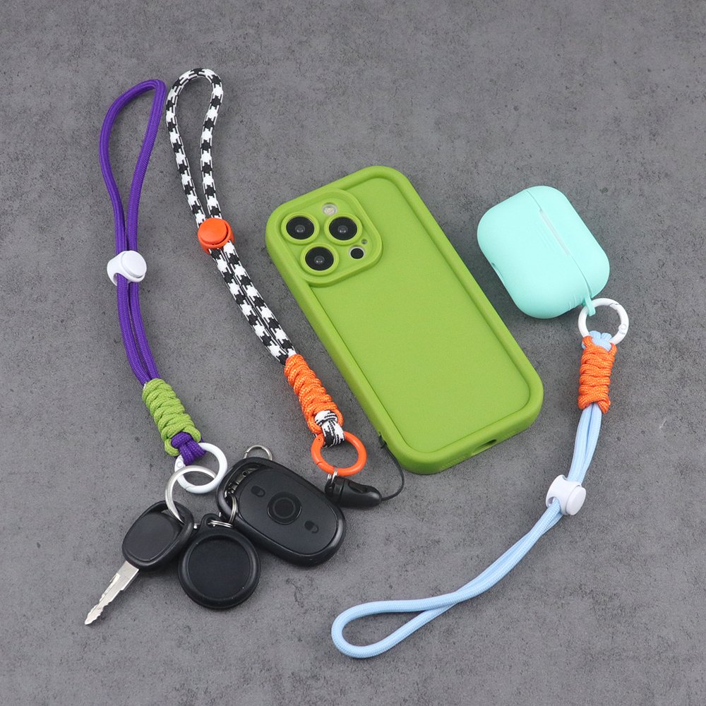 Nylon colorful adjustable wrist phone strap cell phone strap mobile phone straps