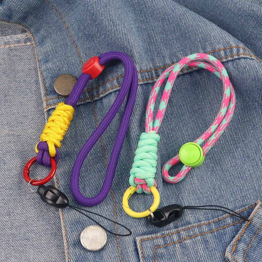Nylon colorful adjustable wrist phone strap cell phone strap mobile phone straps