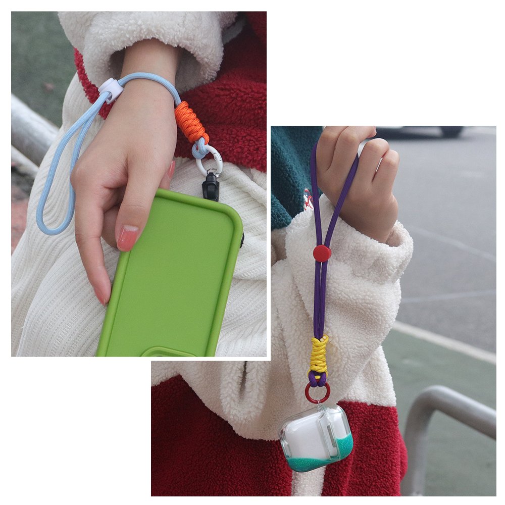 Nylon colorful adjustable wrist phone strap cell phone strap mobile phone straps