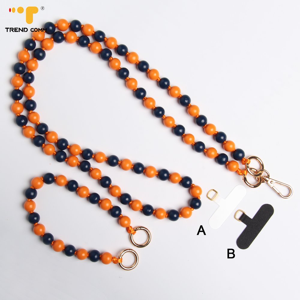 Cross Body Phone Lanyard Wood Bead Classic Women Men Mobile Strap Wooden Colorful Beads Chain Cord Fashion Jewelry Boho Straps