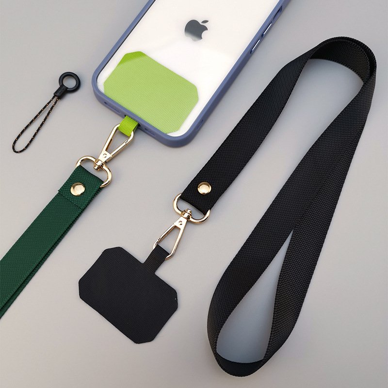 Long Solid Color Durable Mobile Phone Straps Lanyard Broadband Chain Sling Pendant Neck Rope Simplicity Anti-Lost Rope Pendant