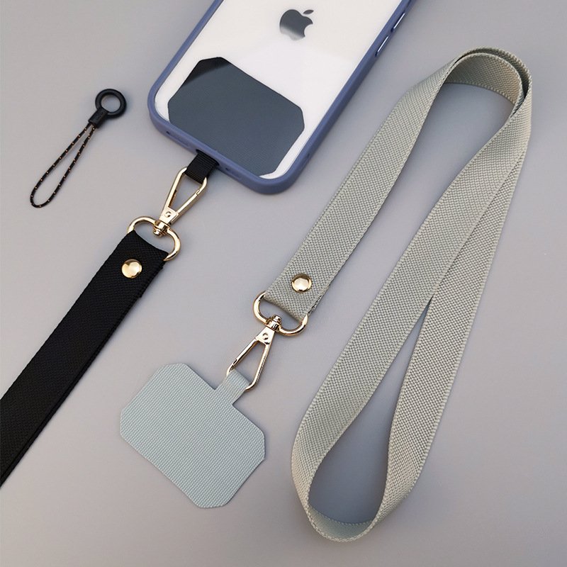 Long Solid Color Durable Mobile Phone Straps Lanyard Broadband Chain Sling Pendant Neck Rope Simplicity Anti-Lost Rope Pendant