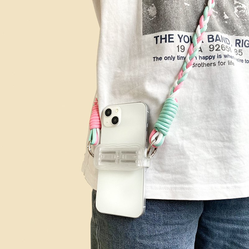 Fashion Smart Phone Crossbody Strap Lanyard Cord Anti-theft Hanging Rope 5 Colors Nylon Rope For Mobile Phone Accessories