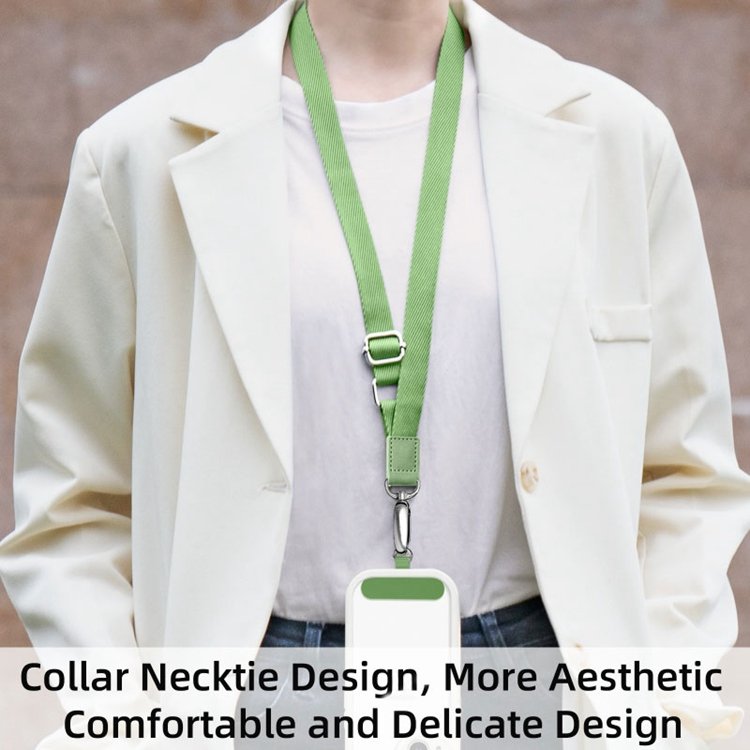 High Quality Universal Crossbody Wide Webbing Phone Strap Nice Woven Mobile Phone Cord Metal Fish Hook Fabric Adjustable Lanyard