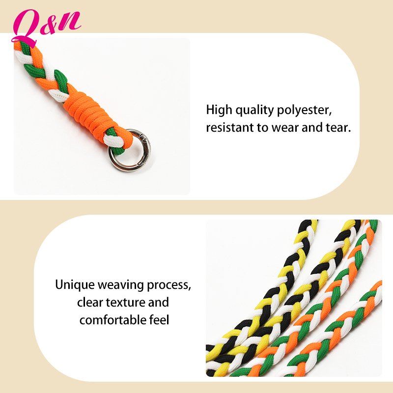 High Quality Adjustable Nylon Cell Phone Universal Lanyard Crossbody Mobile Phone Straps Chain Personalized Drawstring Cord