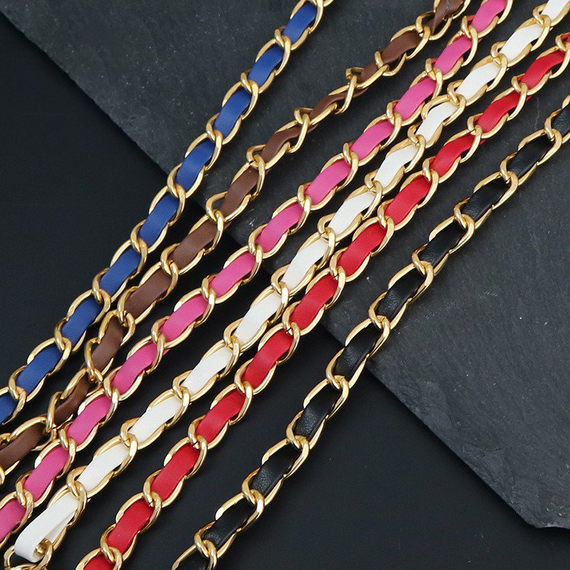 Black Leather Crossbody Lanyard Necklace Chain For Phone Case Cover Strap Long Mobile Phone Chains 120cm Phone Shoulder Strap
