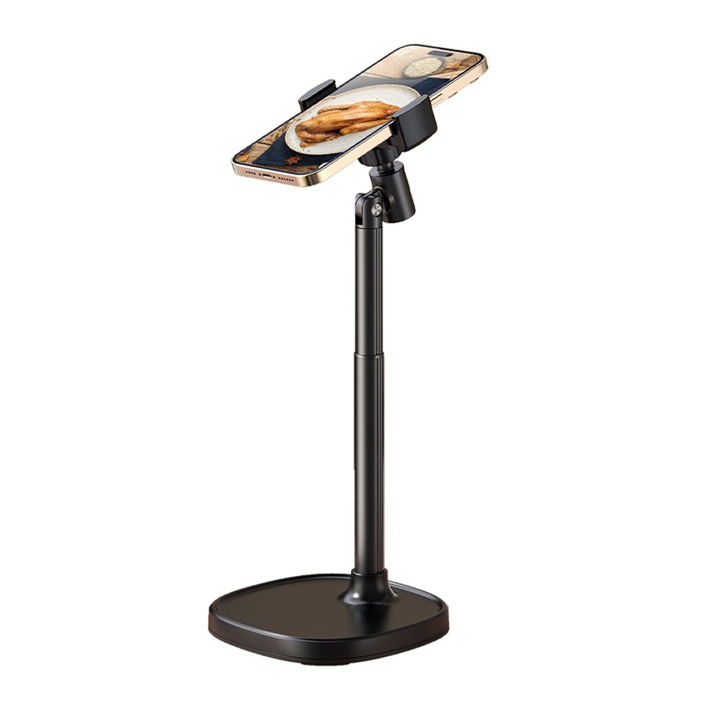 X66Pro Cell Phone Stand Mount Desk Adjustable Height Angle Phone Holder 360 Degree Rotating Desktop Phone Stand