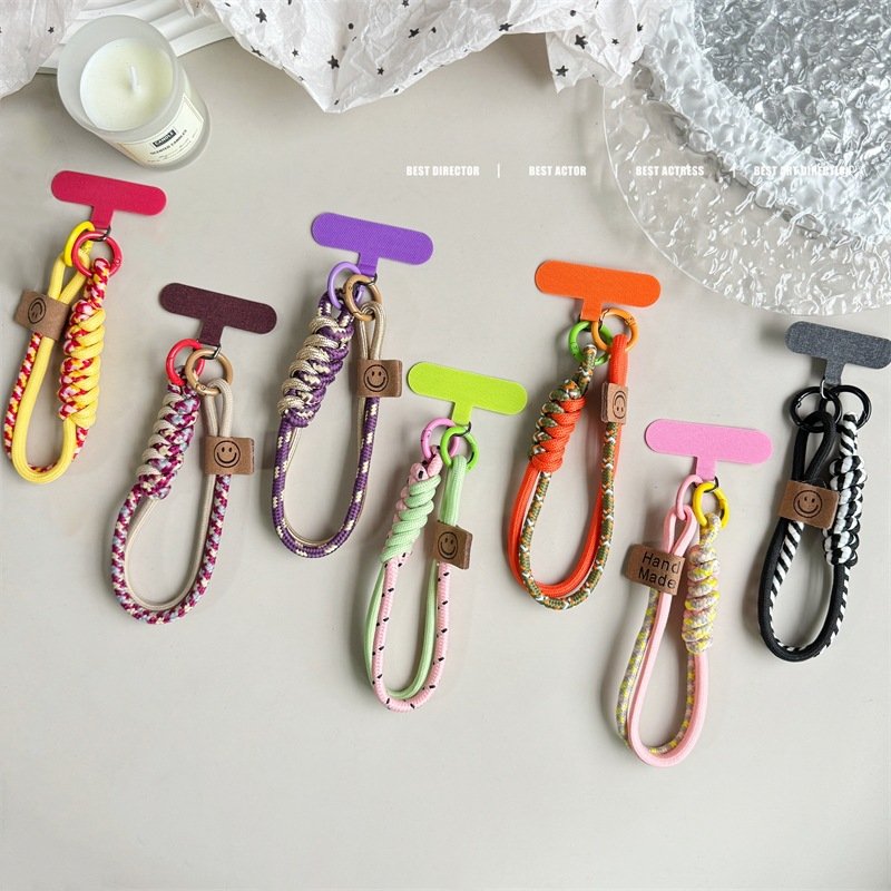 Mobile Phone Lanyard Wrist Strap Clip Hand Rope Gasket Patch Portable Fixed Card Anti-loss Chain Strong Rope Wrist Strap
