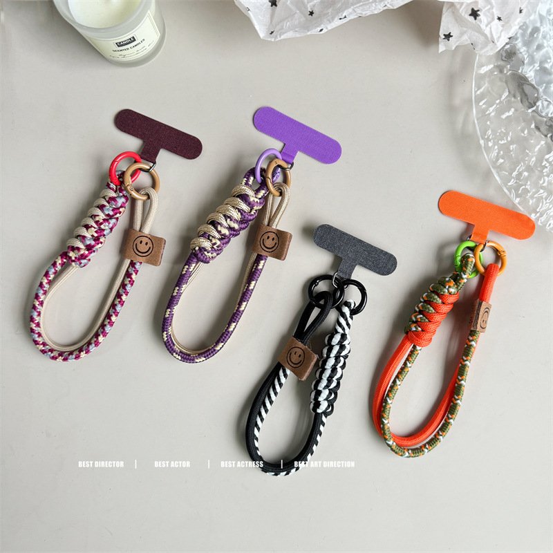 Mobile Phone Lanyard Wrist Strap Clip Hand Rope Gasket Patch Portable Fixed Card Anti-loss Chain Strong Rope Wrist Strap