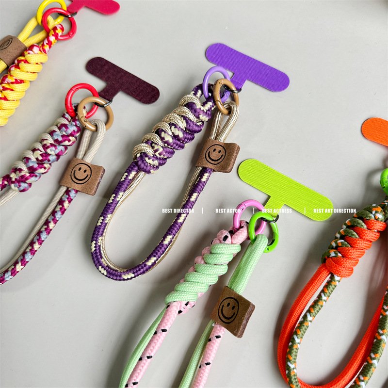 Mobile Phone Lanyard Wrist Strap Clip Hand Rope Gasket Patch Portable Fixed Card Anti-loss Chain Strong Rope Wrist Strap