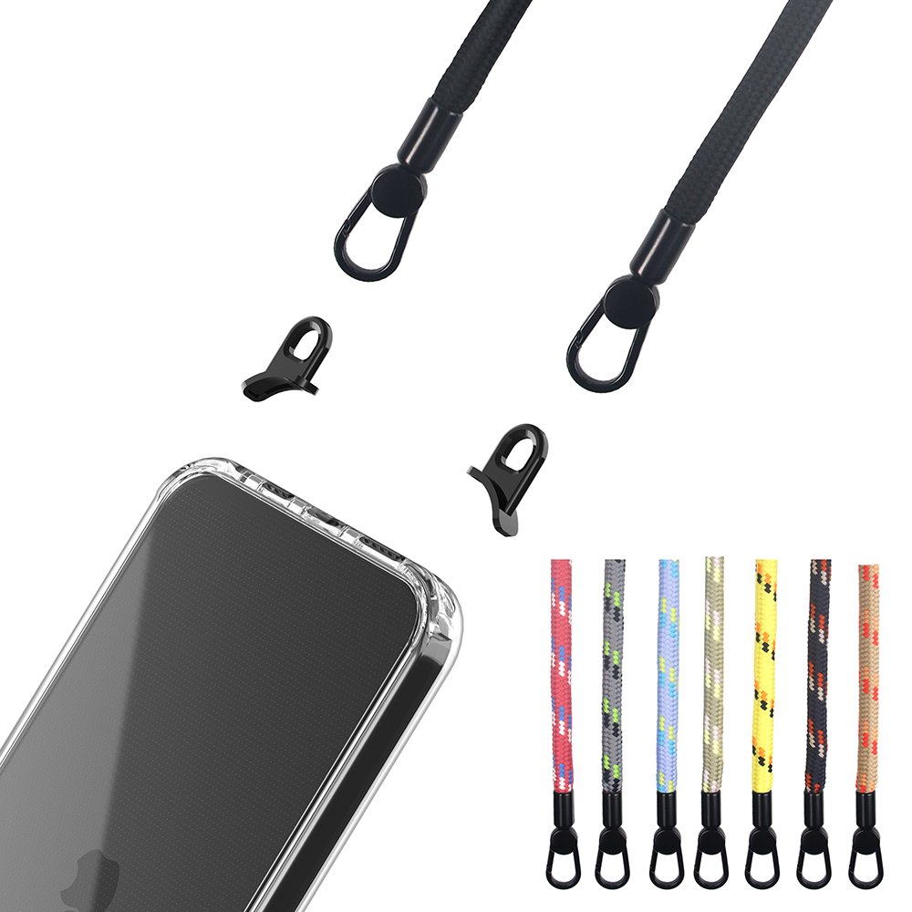 For iPhone 12 13 14 11 2023 New Custom Clear Case with Cross Body Lanyard Strap Phone Cases for iPhone 14 15 Pro Max