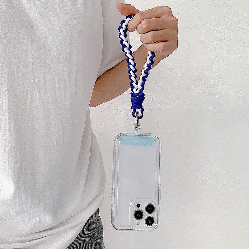 Short Mobile Phone Strap Wristband Hanging Rope Sturdy Durable Camera Holder Lanyard Simple Braided Nylon Phone Pendant Charm