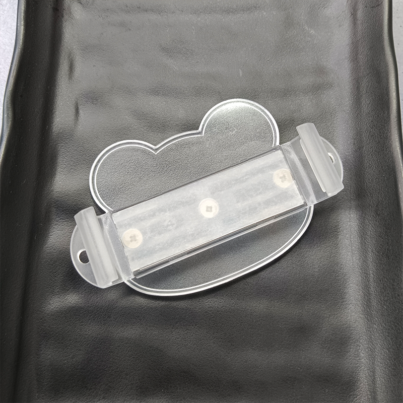 Phone back clip DIY groove material clip transparent material bear head back clip mobile phone accessories