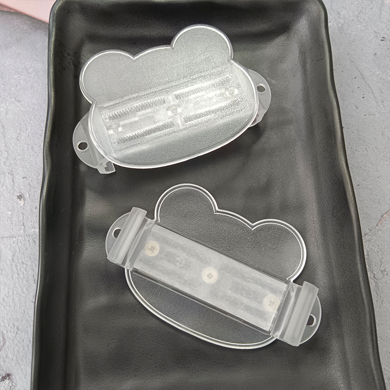 Phone back clip DIY groove material clip transparent material bear head back clip mobile phone accessories