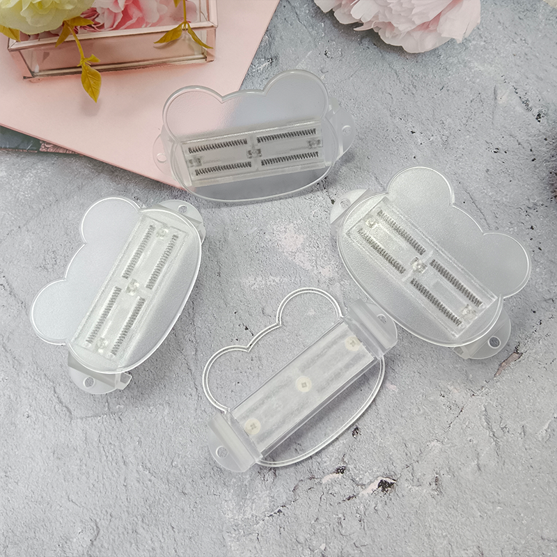 Phone back clip DIY groove material clip transparent material bear head back clip mobile phone accessories