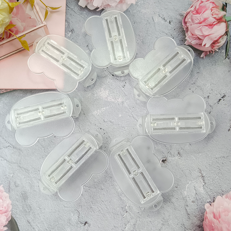 Phone back clip DIY groove material clip transparent material bear head back clip mobile phone accessories