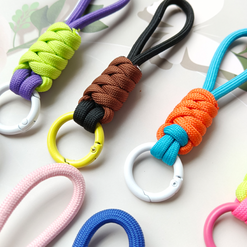 color blocking knotted mobile phone hanging rope woven hanging rope phone case keyring mobile phone accessories