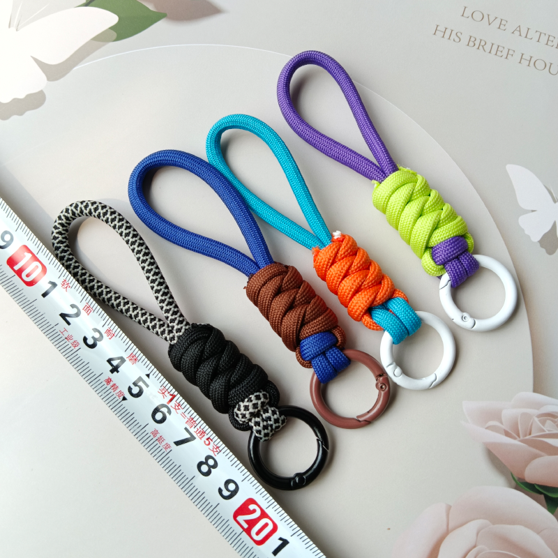 color blocking knotted mobile phone hanging rope woven hanging rope phone case keyring mobile phone accessories