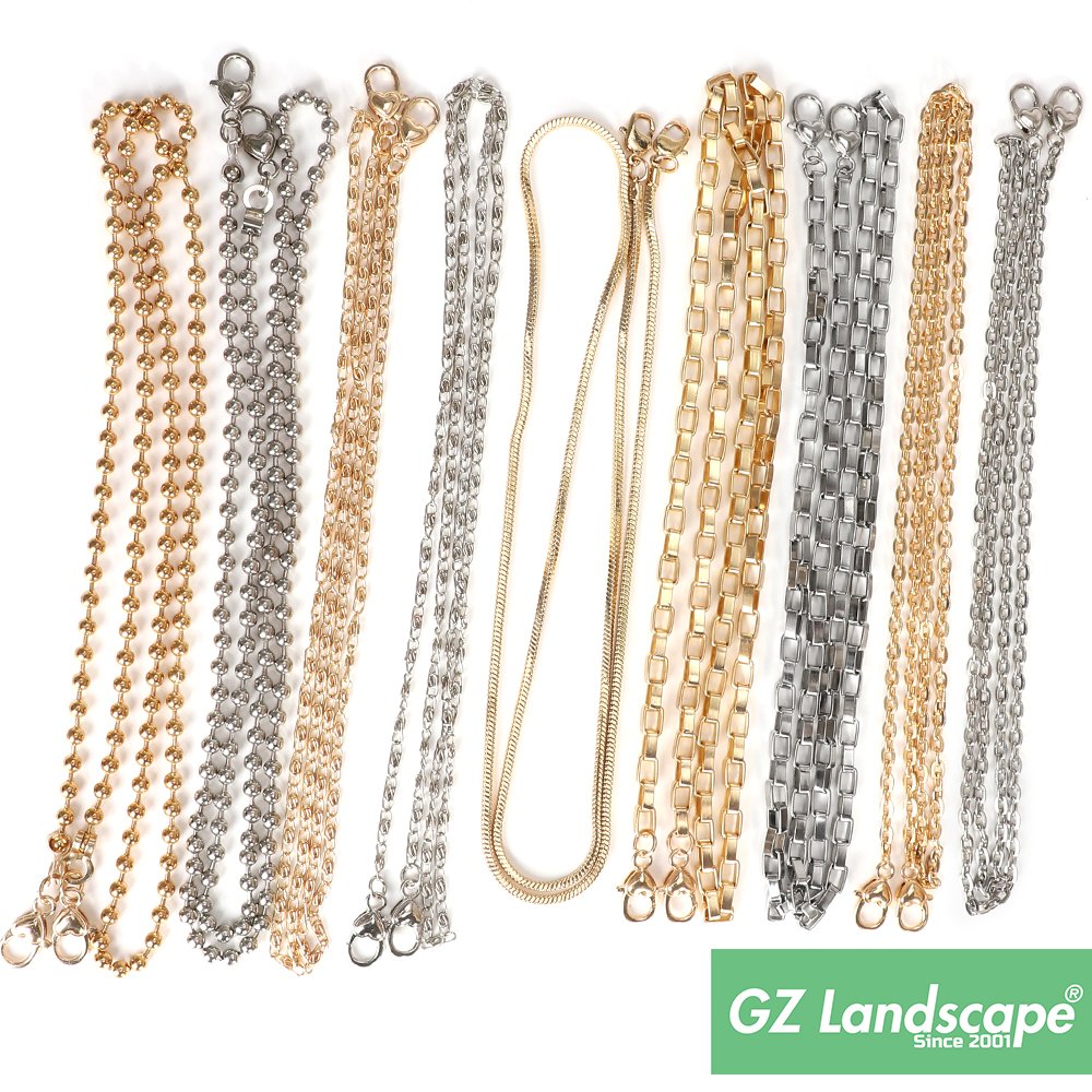 Metal sliver gold crossbody lanyard cell phone chain charm fashion wrist strap for mobiles phones