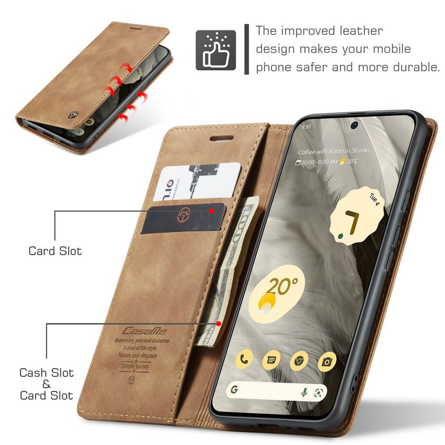 CaseMe 2024 New Arrivals for Google Pixel 9 8 7 Pro 6 8A 7A Fold Phone Case Magnetic With Card Slots for Google Pixel 8A Case