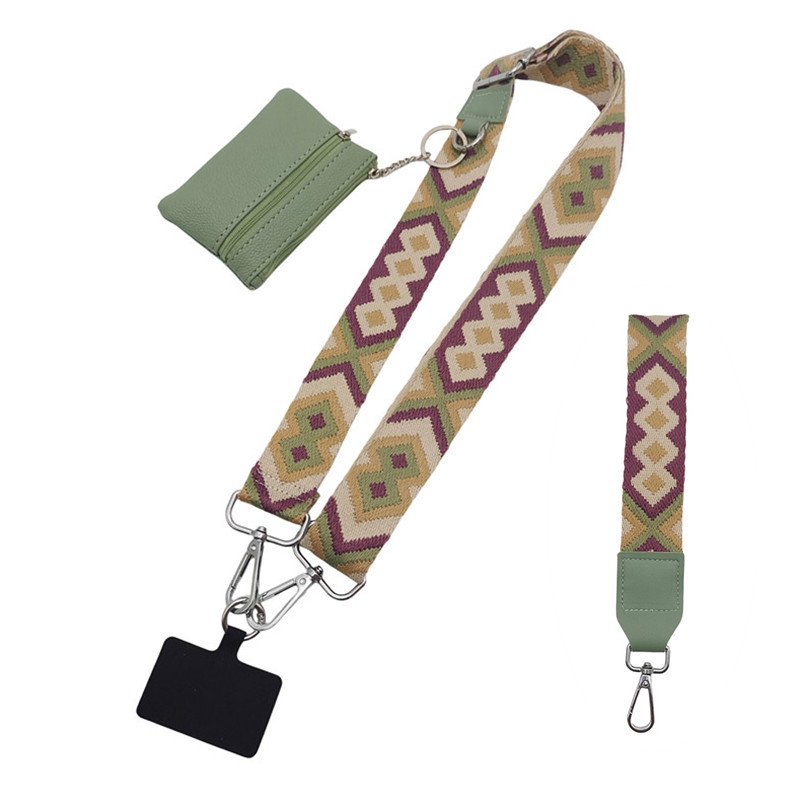Fashion Bag Wrist strap Women Bag Accessories Adjustable Bag Belts Crossbody Mobile Phone Straps Zipper Wallet Pouch Strap