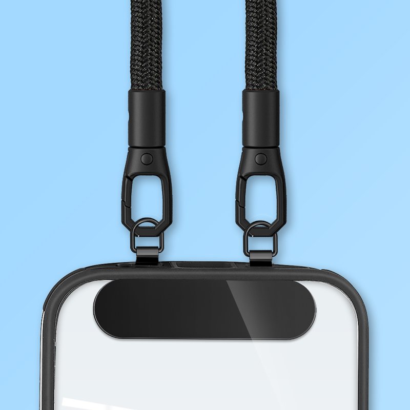 Dual Clip Polyester Rope Wrist Strap Universal Cute Design Short Mobile Phone Lanyard Keychain Tether Patch Cell Accessories