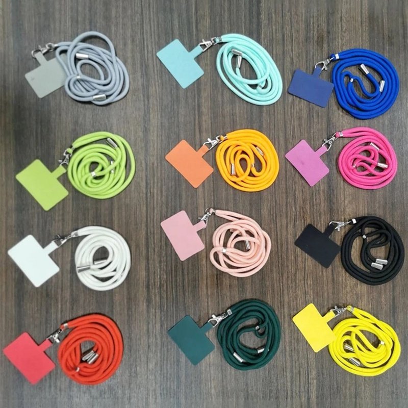 Wholesale Mobile Cell Phone Neck Strap Lanyard With Tab Patch Detachable Adjustable Hanging Mobile Holder Rope Lanyards