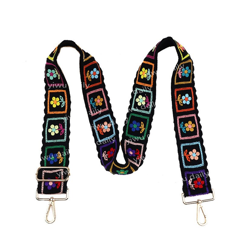 New Arrival Wallet Purse Shoulder Strap Adjustable Crossbody Macrame Boho Crochet Flower Phone Lanyard PVC Crossbody Bags Straps