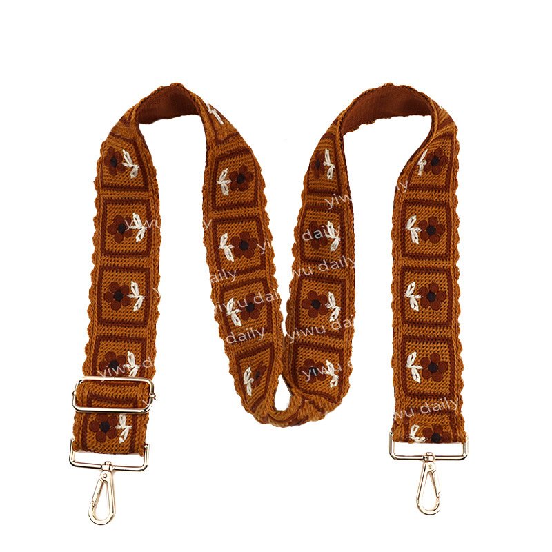 New Arrival Wallet Purse Shoulder Strap Adjustable Crossbody Macrame Boho Crochet Flower Phone Lanyard PVC Crossbody Bags Straps
