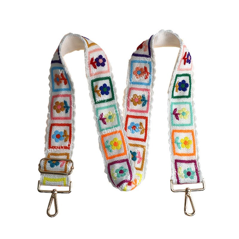 New Arrival Wallet Purse Shoulder Strap Adjustable Crossbody Macrame Boho Crochet Flower Phone Lanyard PVC Crossbody Bags Straps