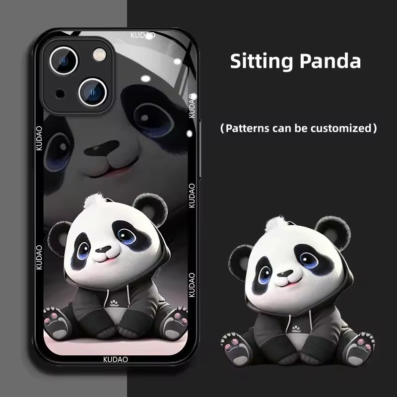 Panda Series Customizable Phone Case Cute Chinese Cartoon Panda Catone Design for Iphone 14131211 Phonecase Shockproof