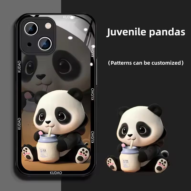Panda Series Customizable Phone Case Cute Chinese Cartoon Panda Catone Design for Iphone 14131211 Phonecase Shockproof