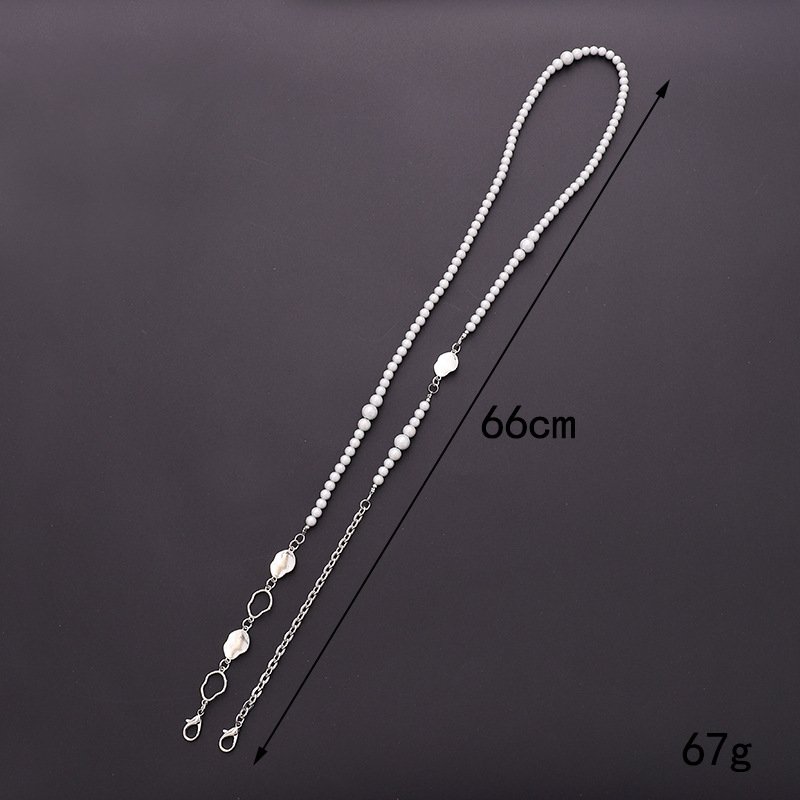 Hot Pearls Portable Phone Strap Custom Pearl Mobile Phone Lanyard Necklace Bow Beaded Mobile Phone Case Crossbody Neck Strap