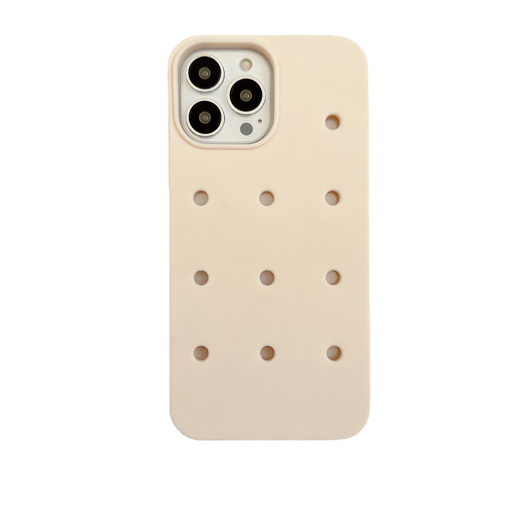 Luxury Design 2023 Holes DIY Phone Case for Breathable DIY Hole Matte Silicon DIY for Phone 15 14 13 Pro Case Navy Pink