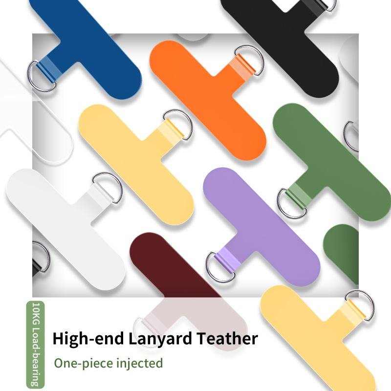 Mobile Phone Lanyard Patch Strap Clip Charm Tether Tab Transparent TPU Cell Smartphone Accessories Chain Case