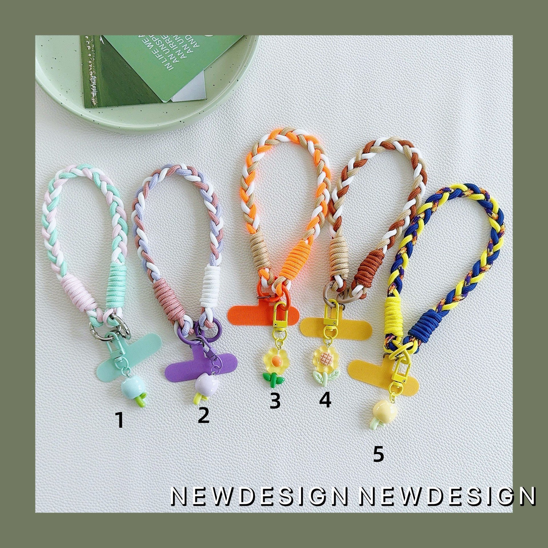 Maxun Charm Rope Short Lanyard with Multi Color for Mobile Phone