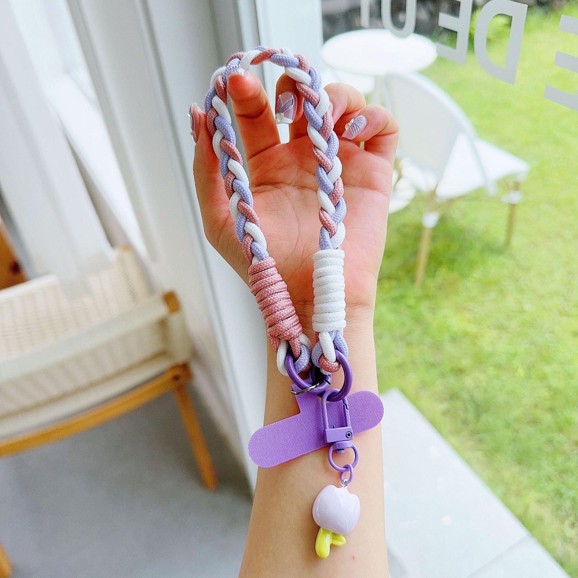 Maxun Charm Rope Short Lanyard with Multi Color for Mobile Phone