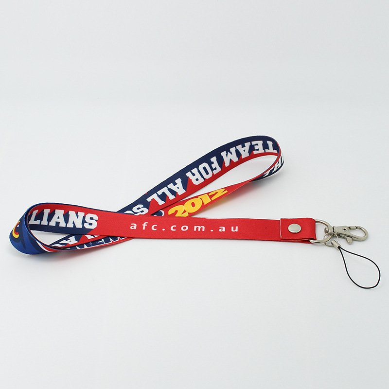 New full color print lanyard Neck strap rope for Mobile phone ID card holder badge reel with key chain key ring lanards