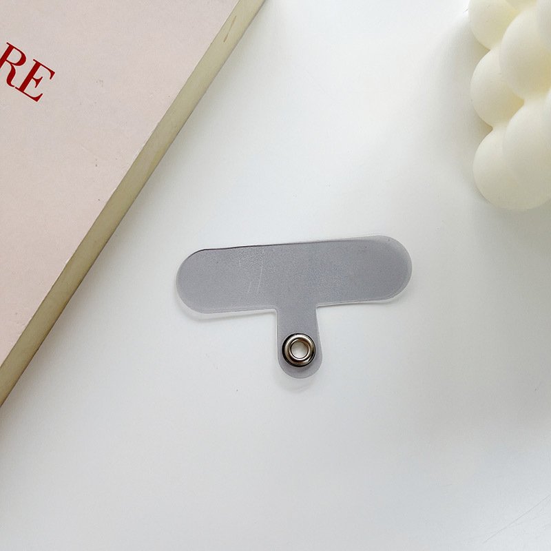 Universal Phone Tether Tab with Metal Ring Polyester Strap Phone Lanyard Patch Compatible for Cellphone Pad