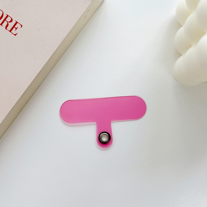 Universal Phone Tether Tab with Metal Ring Polyester Strap Phone Lanyard Patch Compatible for Cellphone Pad
