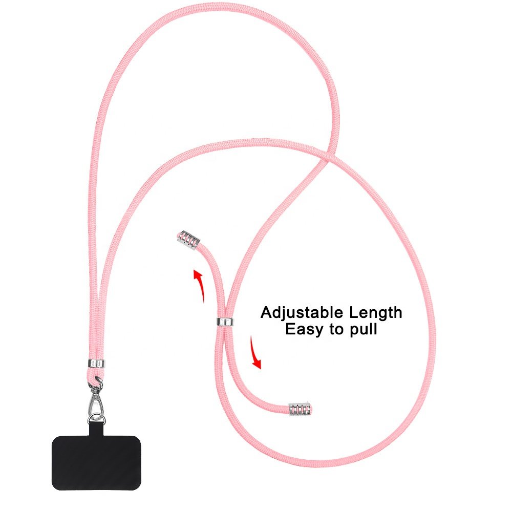 Universal phone lanyard neck strap with durable nylon patch for iPhone Samsung Galaxy Huawei smartphones cord key chain