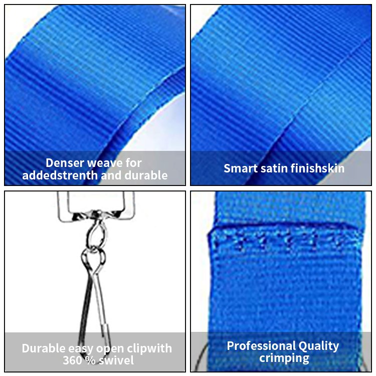 2024 New Arrival Polyester Lanyard Straps Mobile Phone Office Hook Lanyard for Card Holder