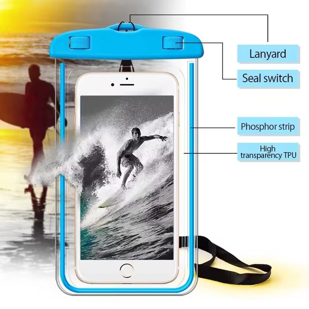 PVC Waterproof Phone Case Cover for Cell Phone Touchscreen Mobile Water Proof Pouch Bag With Strap for Phones