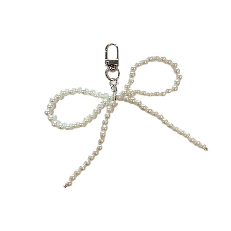 2024 Ins Style Butterfly Keychain for Girls Acrylic Plastic with Fashion Accessories Beads Keychain Mobile Phone Chains