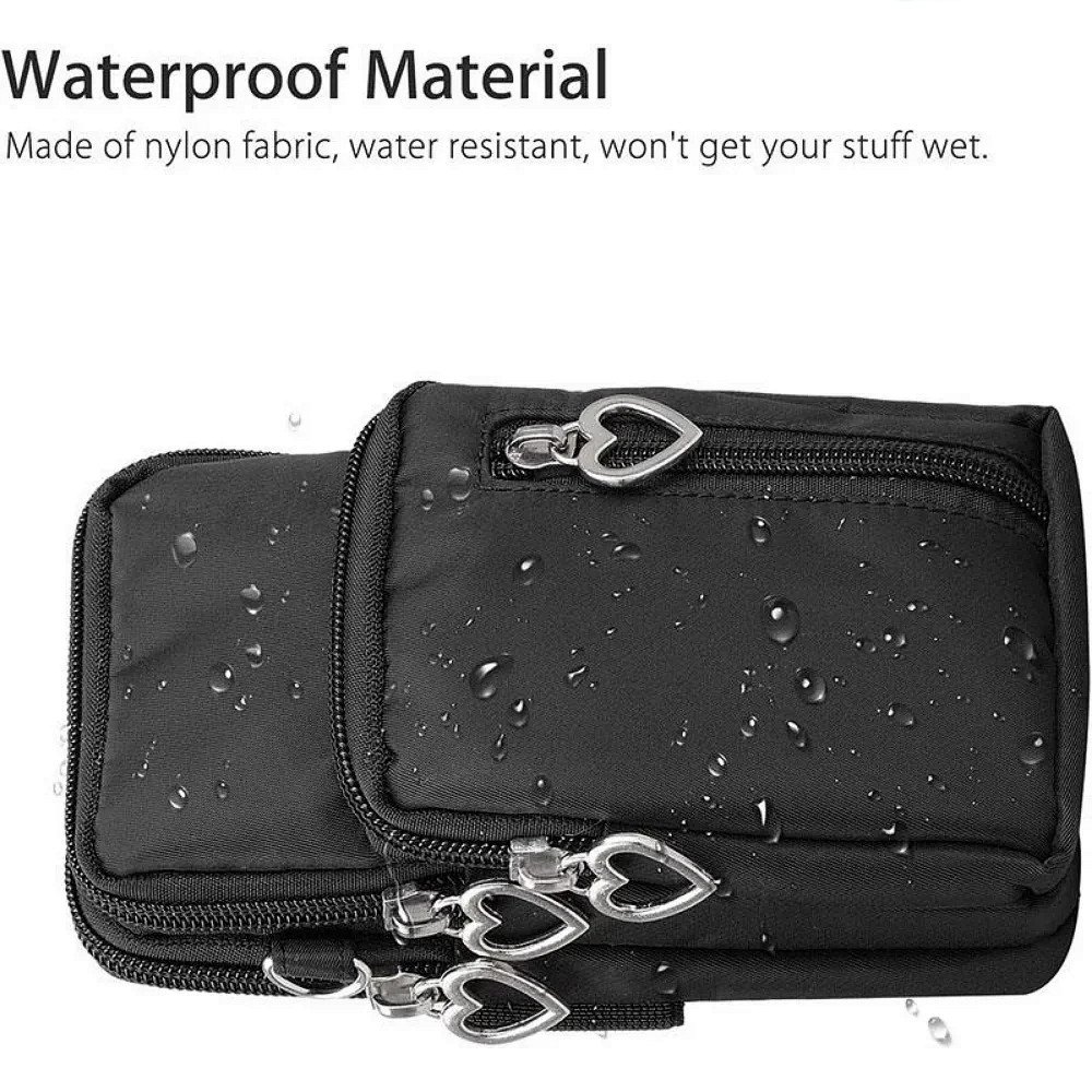 Women's Mini Crossbody Bag - Handbag with Cell Phone Pocket Flap Shoulder Bag Waterproof Running Arm Band