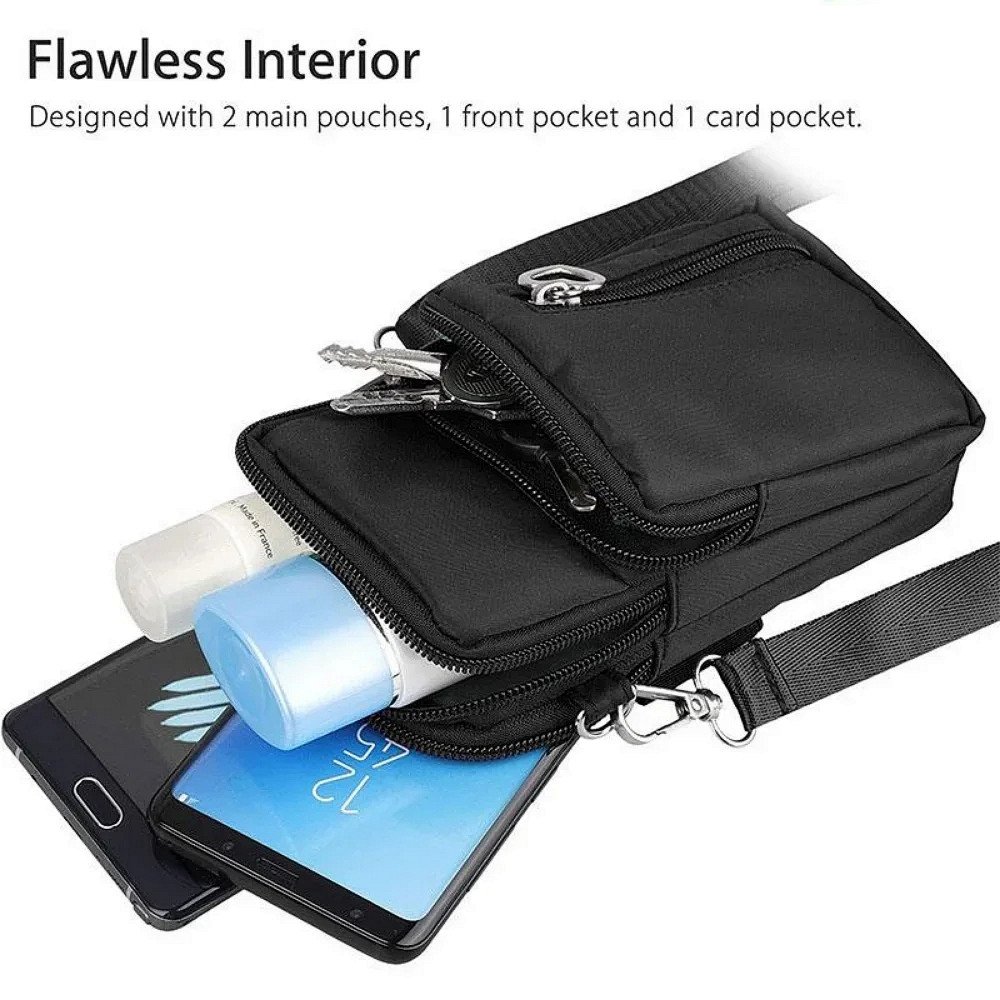Women's Mini Crossbody Bag - Handbag with Cell Phone Pocket Flap Shoulder Bag Waterproof Running Arm Band