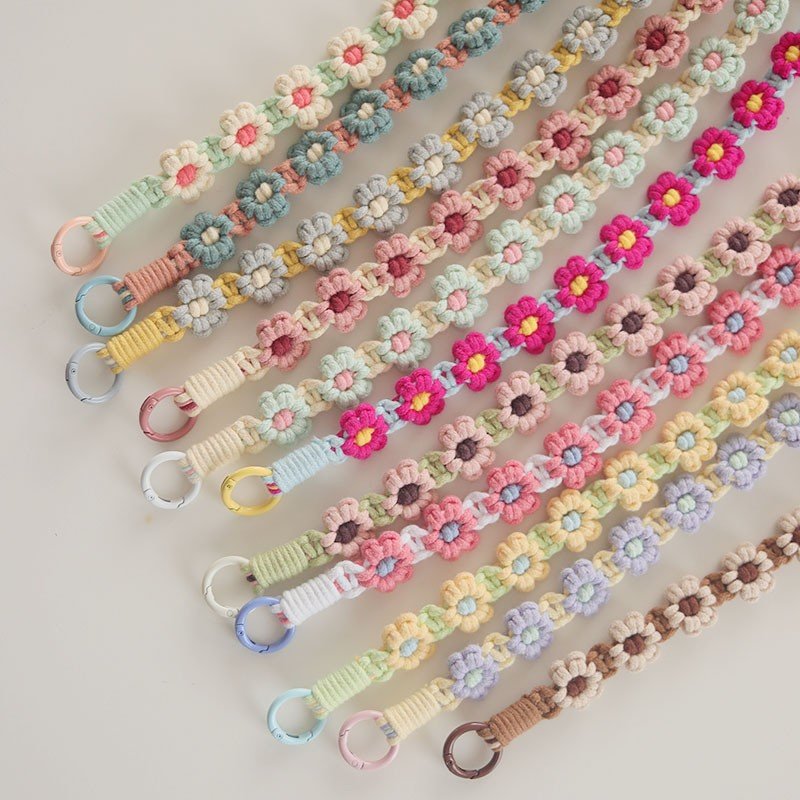 New Cotton Rope Braided Handmade Phone Chain Phone Charms Portable Rope For High Quality Phone Chain