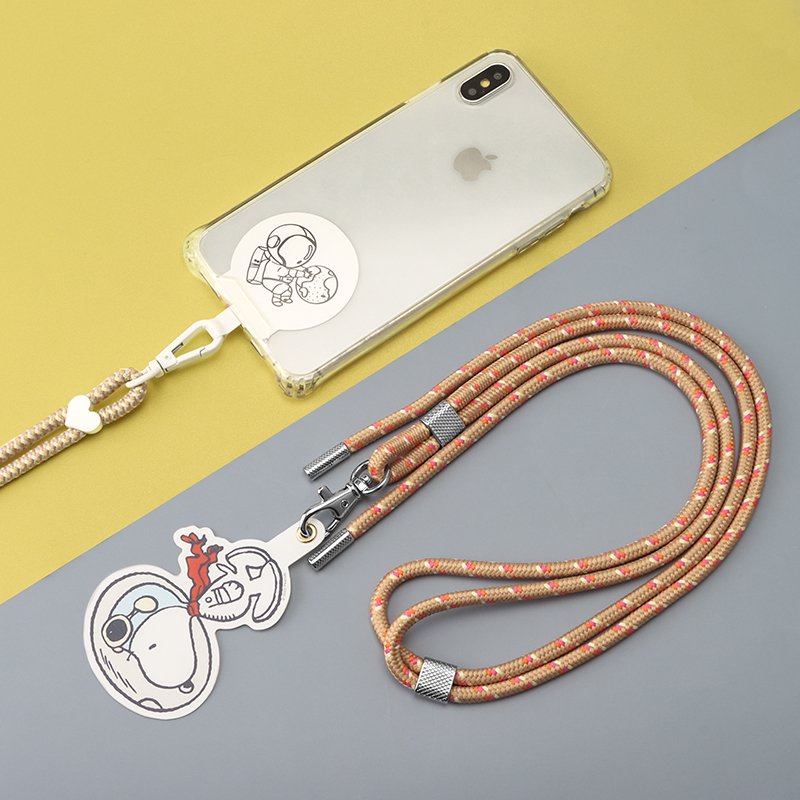 Personalized Crossbody Necklace Cell Mobile Adjustable Nylon Neck Strap Universal Phone Lanyard With Phone Patch